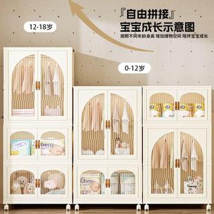 折叠塑料衣柜儿童环保储物柜现代简约卧室衣橱收纳柜 家用免安装