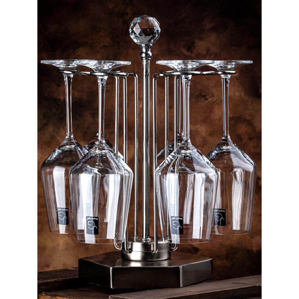 红酒杯架倒挂免钉酒杯架悬挂创意家用欧式高档水晶杯架高脚杯挂架