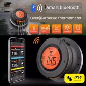 手机智能蓝牙BBQ烤箱烤炉温度计无线多功能探针式 烧烤肉类测温表