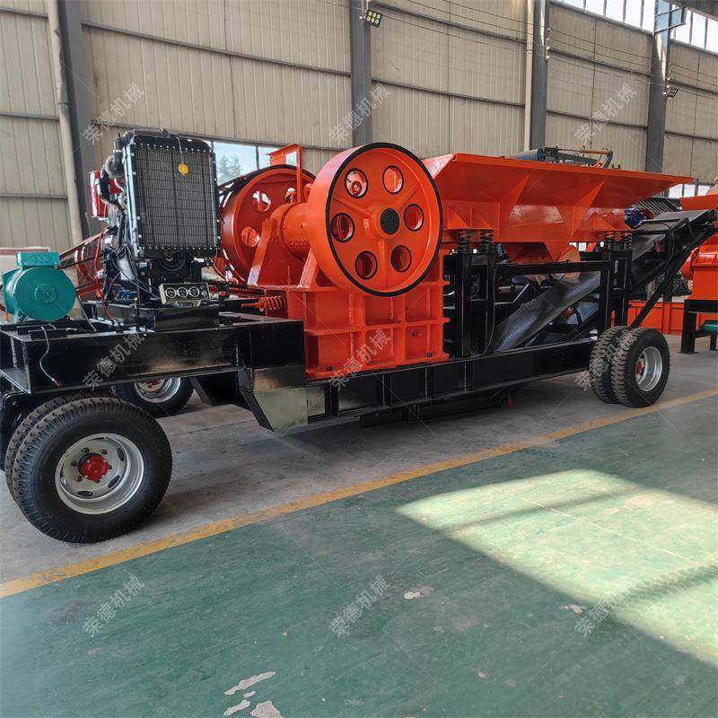移动鄂式破碎机油电两用颚破机河卵石花岗岩石头移动车制砂破碎机,机械设备,破碎机,淘宝优惠券,粉丝福利购,淘宝优惠卷