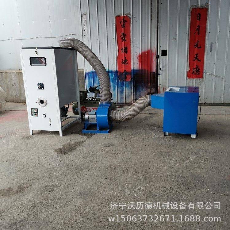 防偏头定型枕开松充装机汽车垫开松充棉机大双口海绵球填充机