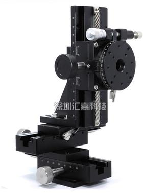 售XYZR四轴精密光学微调架滑台燕尾槽大行程组合手动位移平台