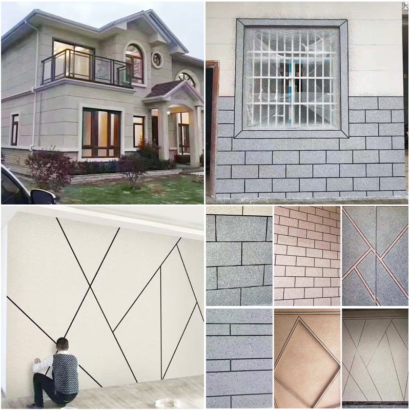 奔亿达黑色双面胶带墙壁外墙p分格线条真石漆黑缝条仿砖胶带装饰