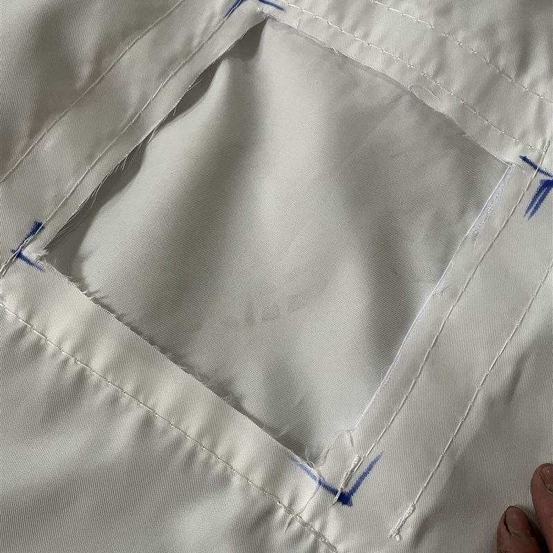冷藏车通风布,导风布,白H色平纹布,带放风口