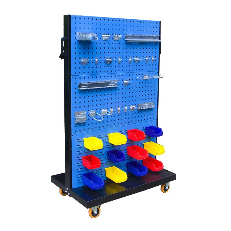 物料架工具展示架挂板五金收纳移动车间洞洞板置物货架整理摆放架