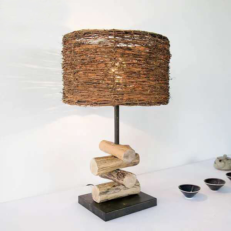 美式乡村怀旧复古卧室床头台灯创意艺术个性书桌灯铁艺马灯灯饰