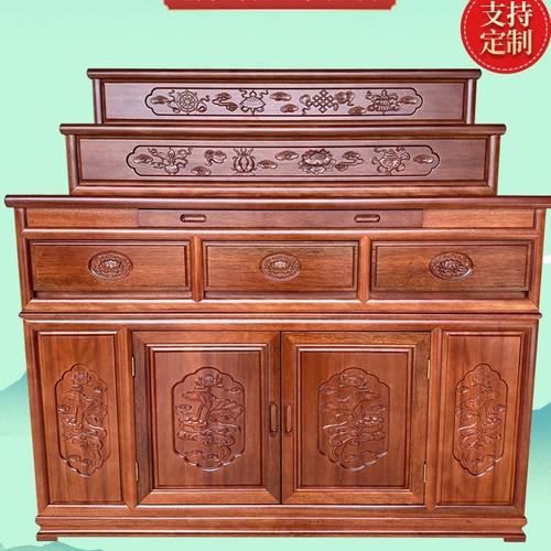 新中式实木三层供桌藏台