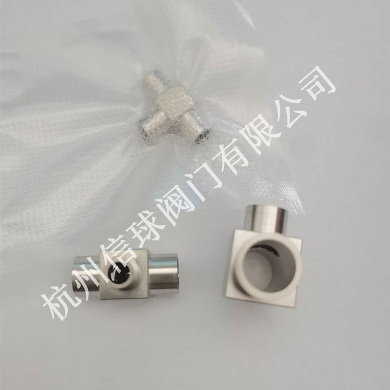 VCR不锈钢316L微焊三通变径三通BA级研磨EP超纯净接头1/4-3/8-1/2