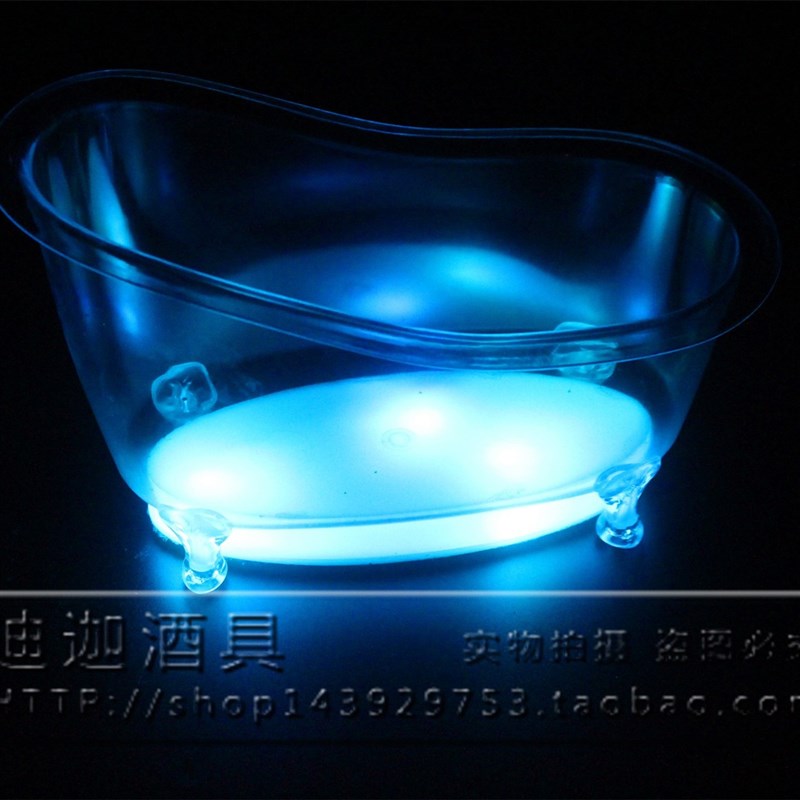 酒吧浴缸发光试管盆LED试管架子鸡尾酒架创意七彩调酒试管杯架套