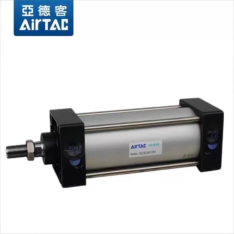 亚德客标准气缸SC32/40/50/63/80/100X25X100X150X200X300S大推力