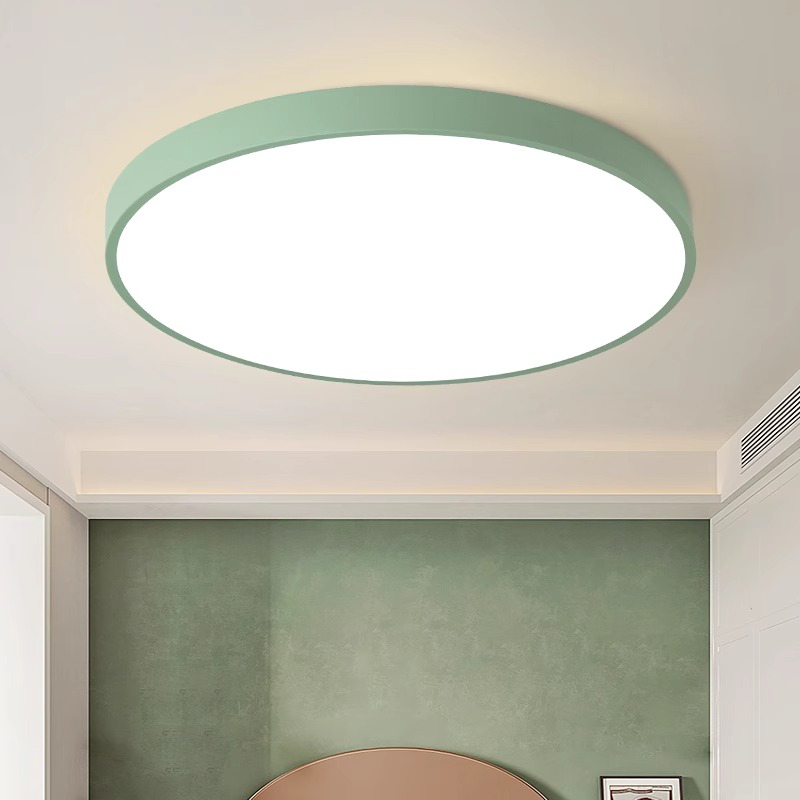 富力熊马卡龙北欧卧室灯新款现代简约吸顶灯儿童灯超薄LED灯具