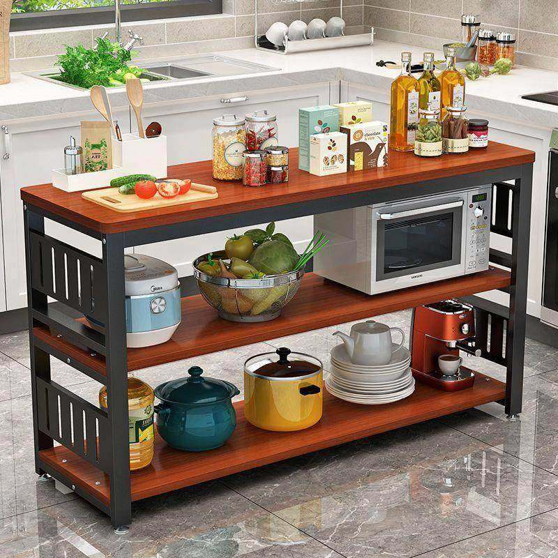 厨房置物架落地多功能切菜多层工作台微波炉锅具收纳家居置物架,厨房/烹饪用具,微波炉置物架,淘宝优惠券,粉丝福利购,淘宝优惠卷