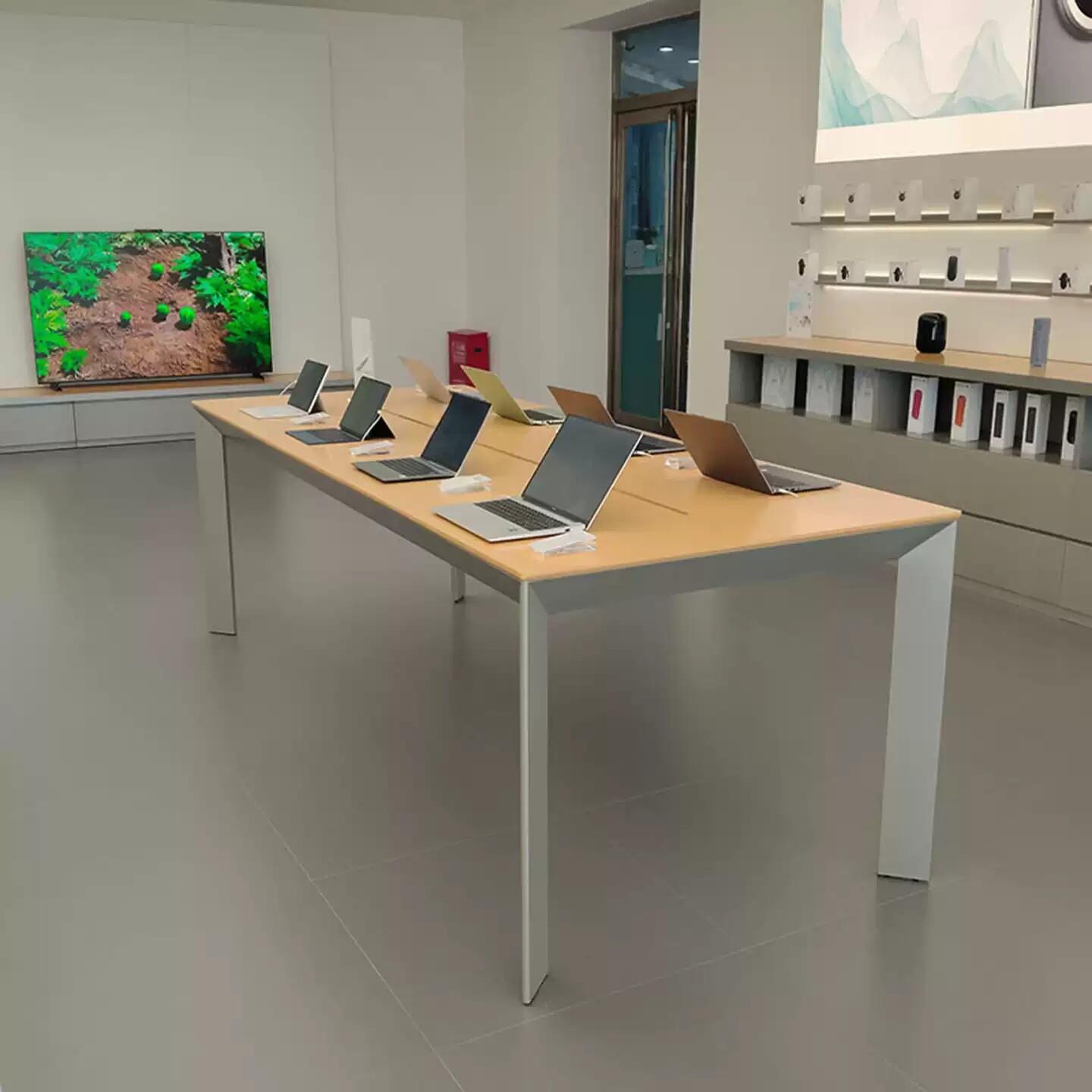 3.6手机体验台展示桌产品展会陈列平板电脑靠墙边柜手机展示柜台