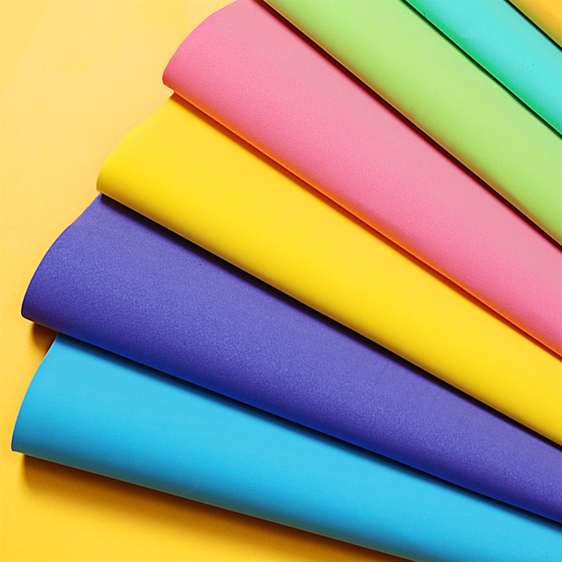 大张海绵纸彩色泡沫纸儿童手工玫瑰花制作加厚金粉海棉纸diy材料