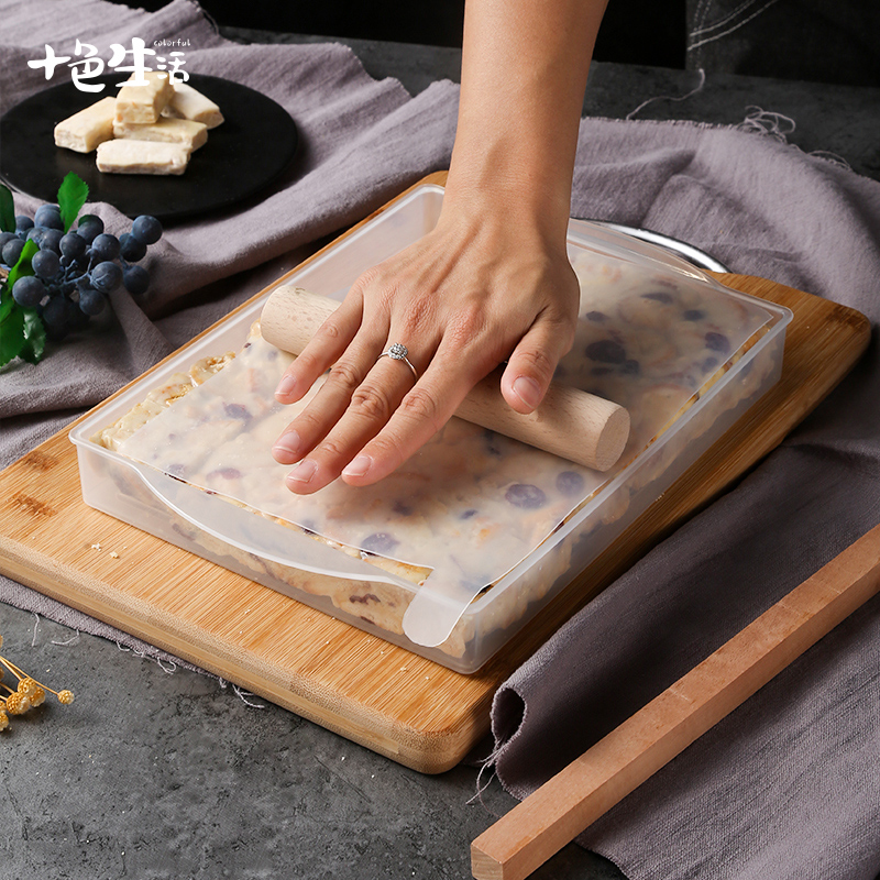 不粘牛轧糖模具雪花酥工具牛扎糖套装全套家用diy材料冷却定型盘