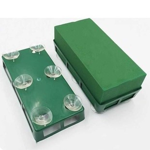 花泥托盘长方形六爪吸盘婚车吸盘婚车装饰会议室插花材料花艺工具