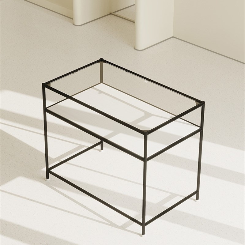 高档服装店中岛架流水台桌子饰品店展示柜包包架黑色简约新款展架