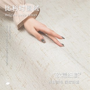 简约现代轻奢高级卧室床边地毯加厚奶油风沙发茶几防水易打理地垫