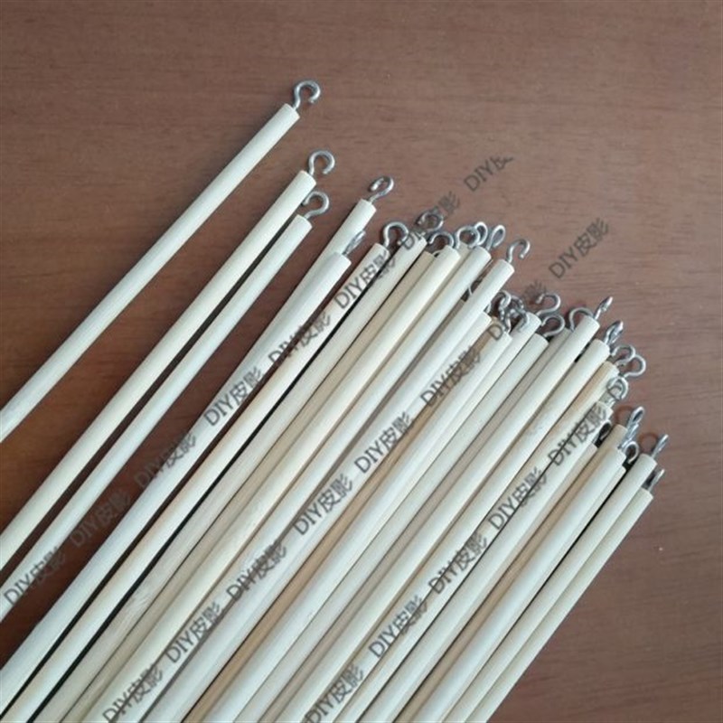 乐童diy皮影戏材料幼儿园 手工亲子活动操纵杆棍子两脚钉仿皮幕布