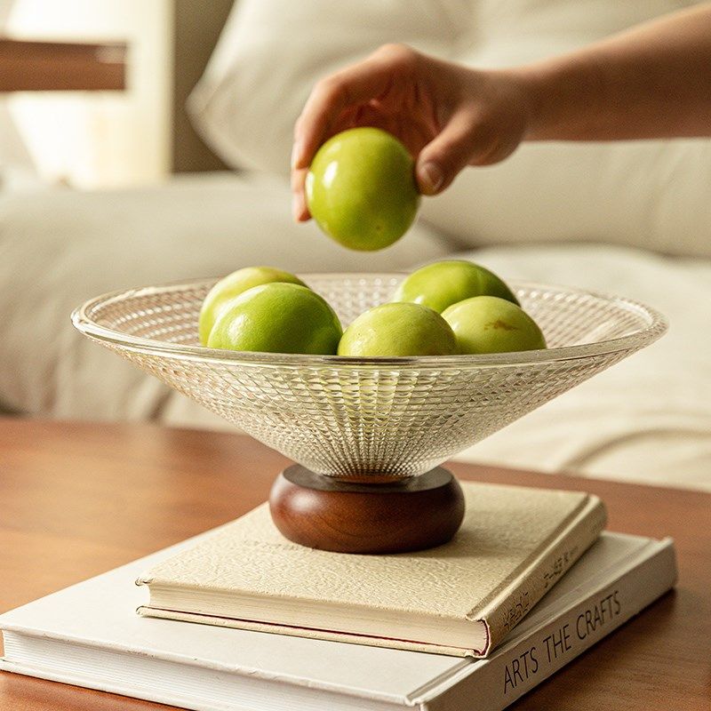 玻璃果盘客厅家用茶几高脚水果盘零食托盘法式糖果干果盘轻奢高档,餐饮具,果盆/果盘/果篮,淘宝优惠券,粉丝福利购,淘宝优惠卷