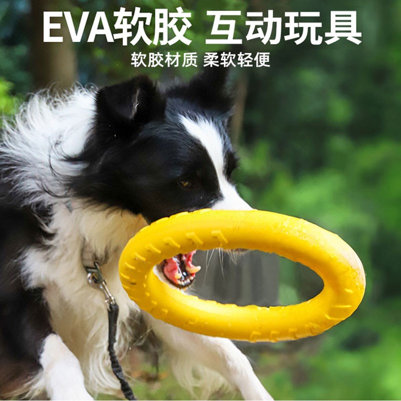边牧狗狗玩具球耐咬磨牙解闷神器狗狗拉环玩具互动大型犬
