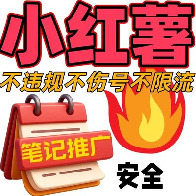 小红xhs书推流代投小红薯推广笔记投放作品xhs运营推广推送