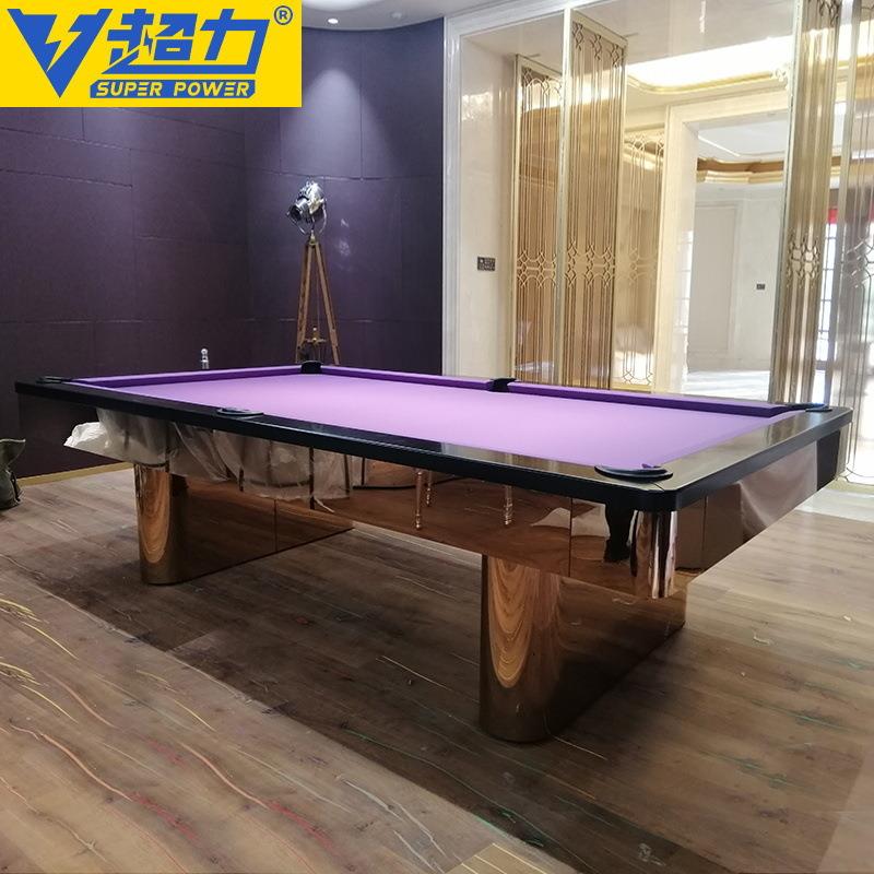 T012私人定制美式别墅室内家用大理石台球桌桌球台实木台球桌