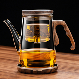 2025新款 磁吸飘逸杯泡茶壶自动无杆一键茶水分离杯子高档办公茶具