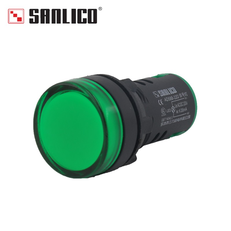 LED电源通讯设备指示信号灯AD16AD58B-22D 30D红绿黄蓝白22mm