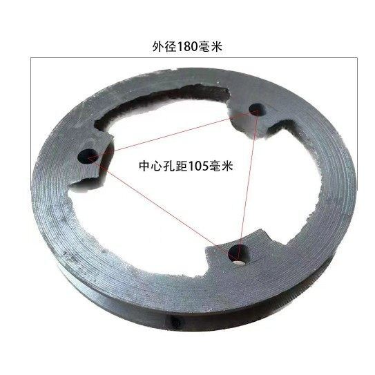 单槽B型皮带轮三角带8马10马力单缸柴油机套轮铸铁皮带盘16/18/21