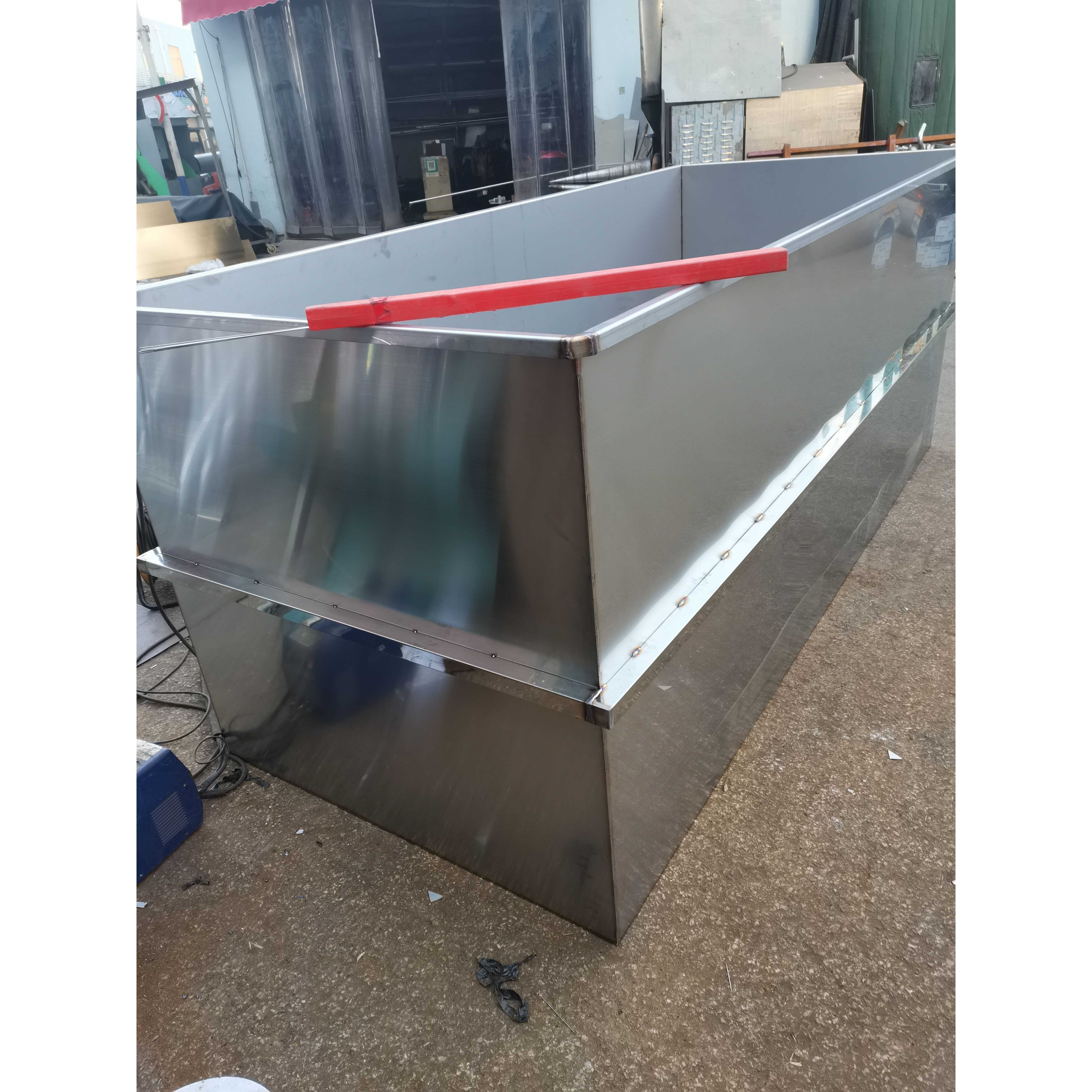 不锈钢水槽、水箱、展柜、货架、管道、爬梯等谷类不锈钢制品加工