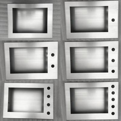 触摸屏安装盒7寸10寸威纶/信捷/台达人机界面PLC电箱铝合金控制箱