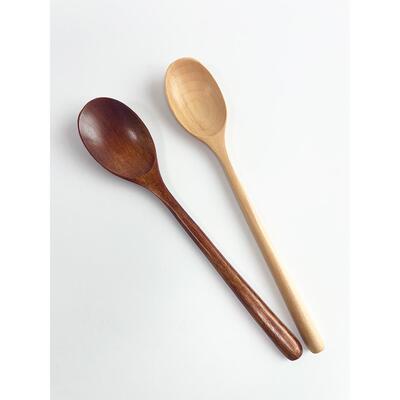 TTANG 木勺子吃饭吃播同款勺子日式调羹饭勺家用长柄汤勺小木勺