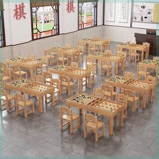 需定制围棋桌象棋桌培训班课桌椅书法桌国学桌学校书法桌清仓教室