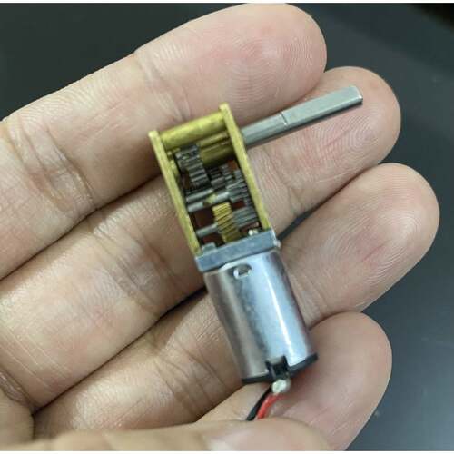 蜗轮蜗杆1218-N20减速电机智能汽车3V6V12V微型直流齿轮低速电机