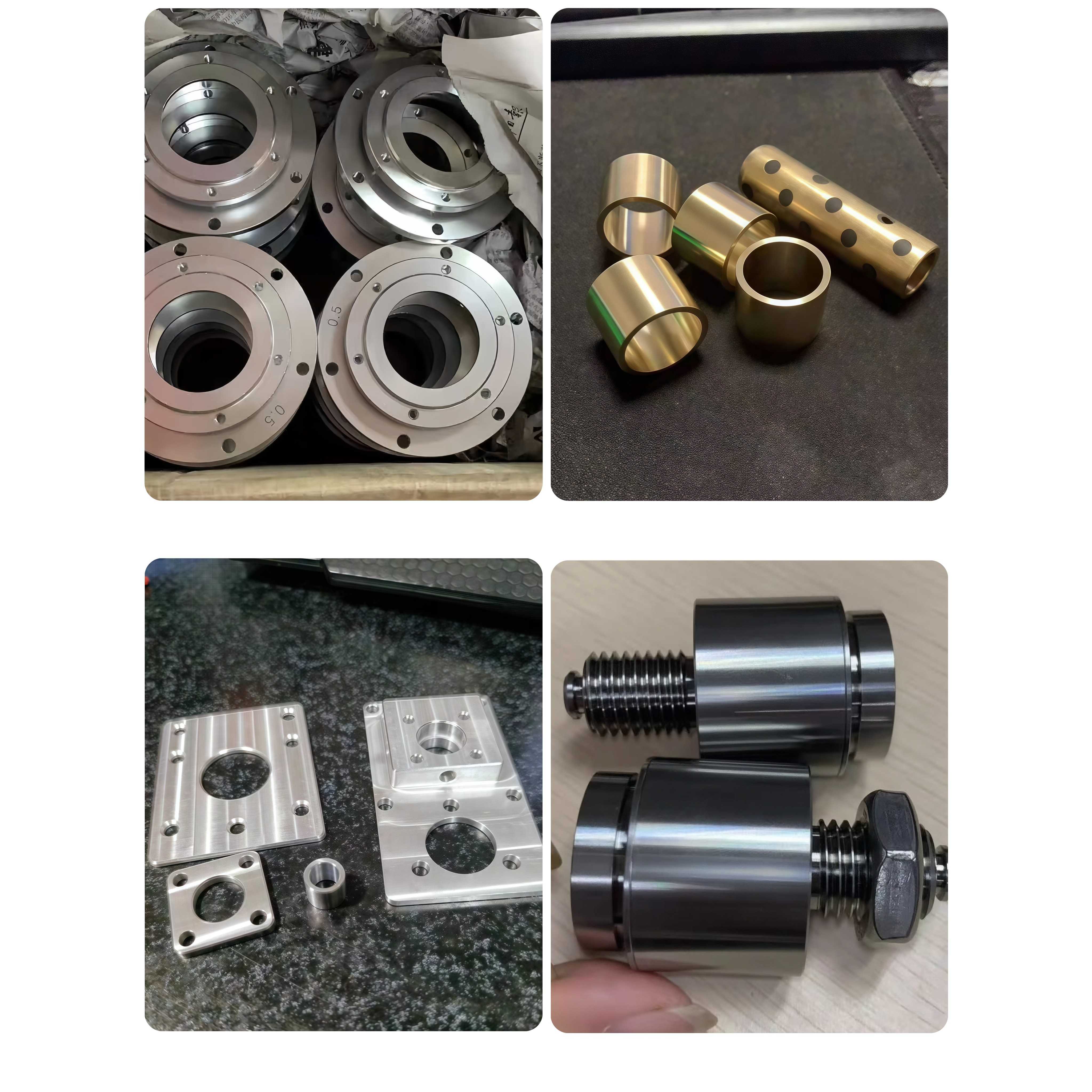 数控车床加工CNC铝合金不锈钢黄铜五金零件POM尼龙棒车床非标定制