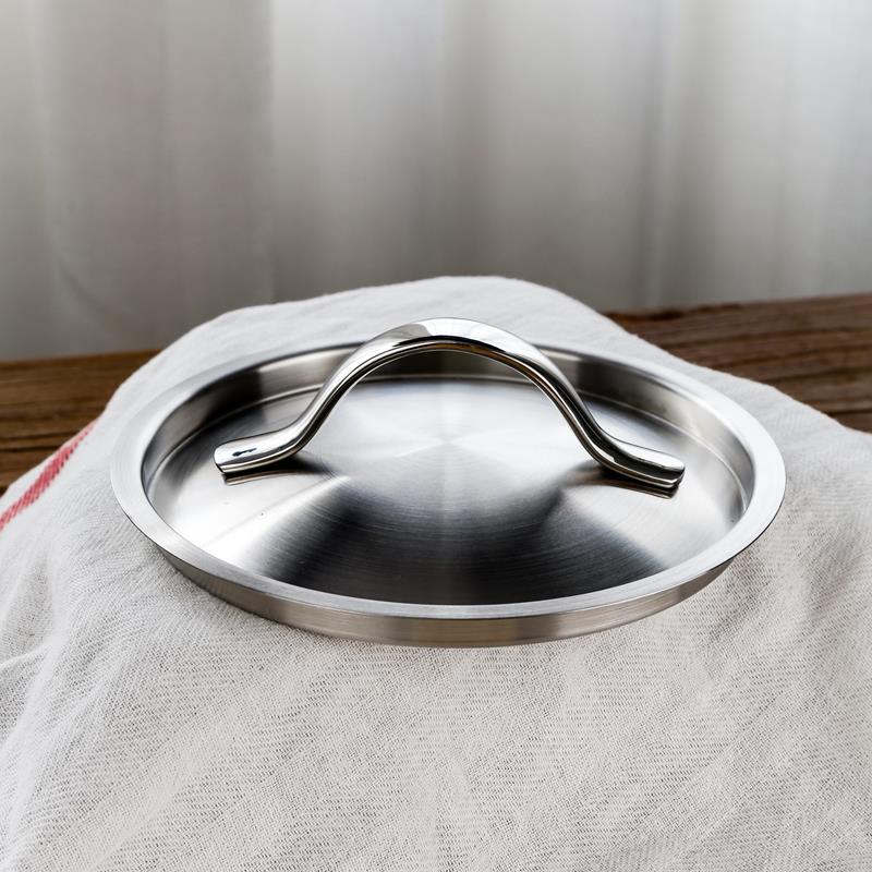 麦可厨304不锈钢锅盖家用盖子下沉式密闭全钢盖16/18/20/24/28cm