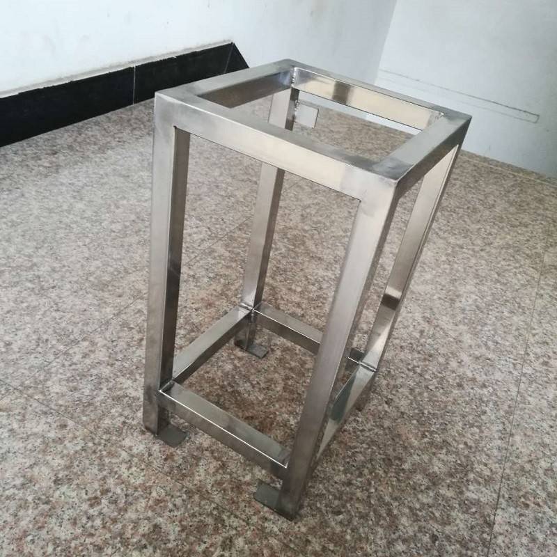 304不锈钢架201打孔焊接加工铁镀锌管底座置物架框架来图样定制做