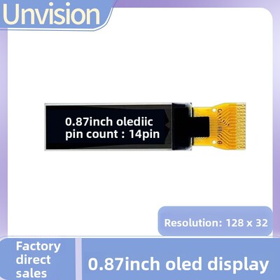 0.87寸OLED显示屏 液晶屏 128*32点阵OLED屏 SSD1316驱动手环屏