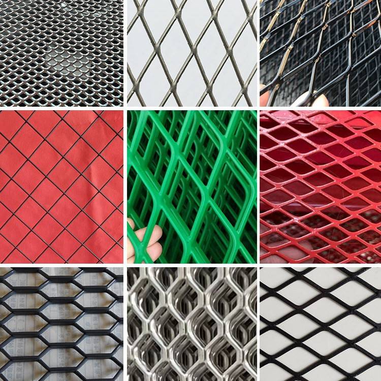 铝板拉伸网板吊顶网工业过滤网金属拉伸菱形铝网封窗网格铝网板