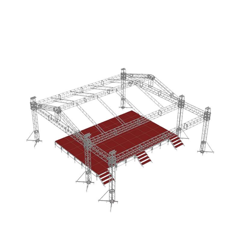 厂家铝合金400*600铝板桁架现货升降舞台桁架婚庆灯光背景架