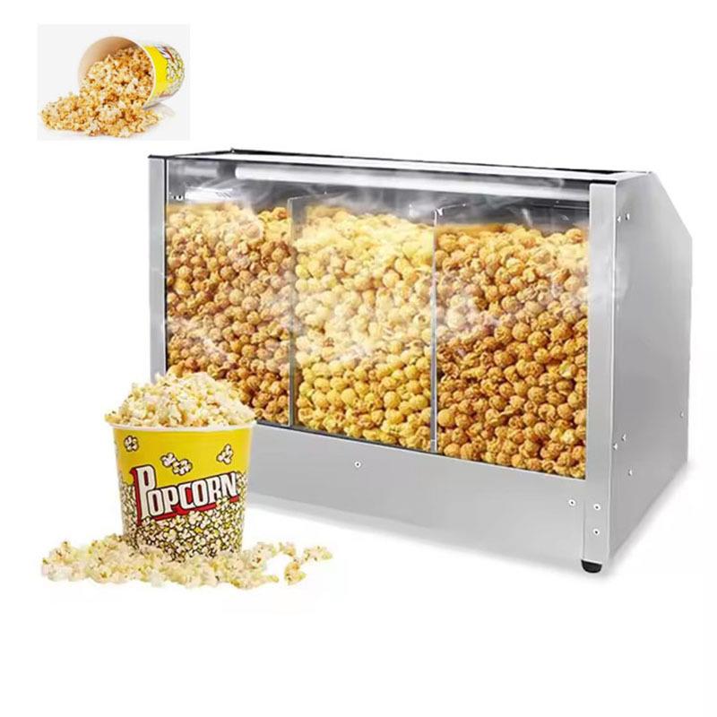 商用爆米花保温柜影院商城勇3/4格膨化爆谷保温箱干燥加热保温机