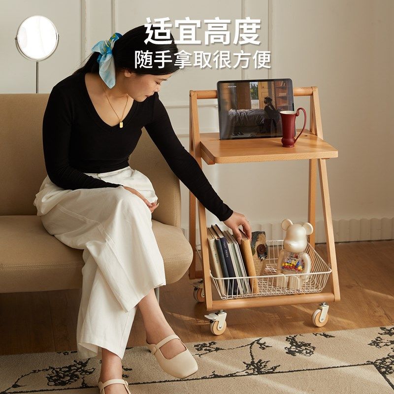 实木沙发边几客厅可移动简约边柜家用小茶几收纳小推车床头小桌子,住宅家具,角几/边几,淘宝优惠券,粉丝福利购,淘宝优惠卷