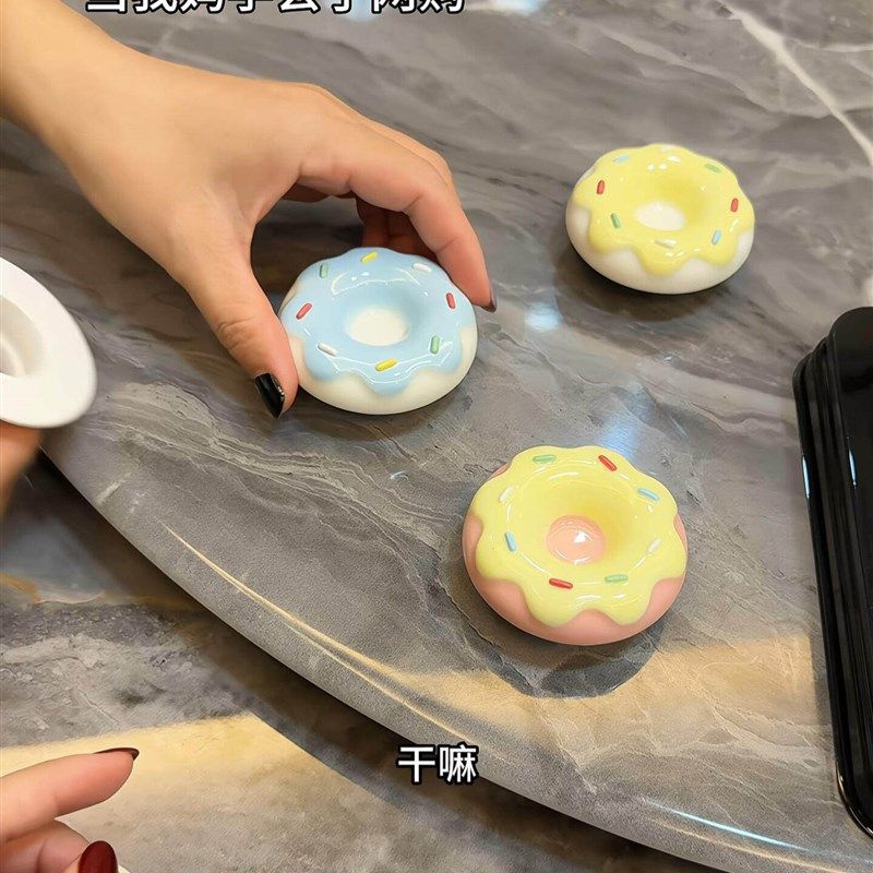 【玩个很新的东西】创意彷真甜甜圈陶瓷下水器洗脸盆漏水塞装饰器,家装主材,下水器,淘宝优惠券,粉丝福利购,淘宝优惠卷