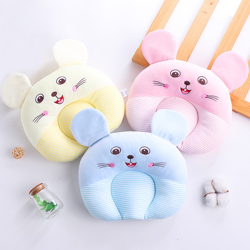 婴儿定型枕防偏头枕头0-1岁新生儿宝宝纠正头型春秋夏季吸汗