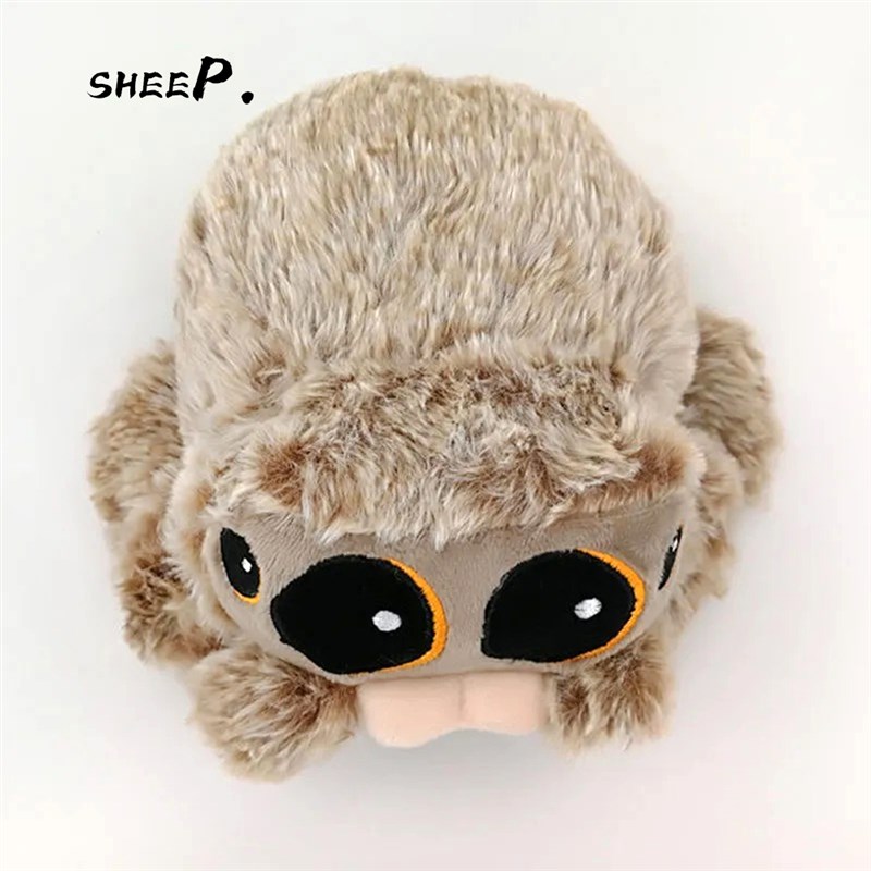 Lucas小蜘蛛卢卡斯跳蛛公仔爬宠玩偶公仔毛绒玩具恶搞生日玩偶