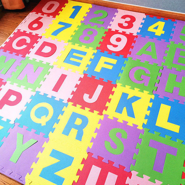 字母数字泡沬地垫拼接扣图家用垫子宝宝婴儿爬爬垫卧室儿童爬行垫