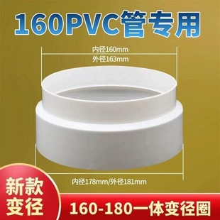 抽油烟机出风口厨房排风管转接头烟管变径器圈pvc管转换头18转16