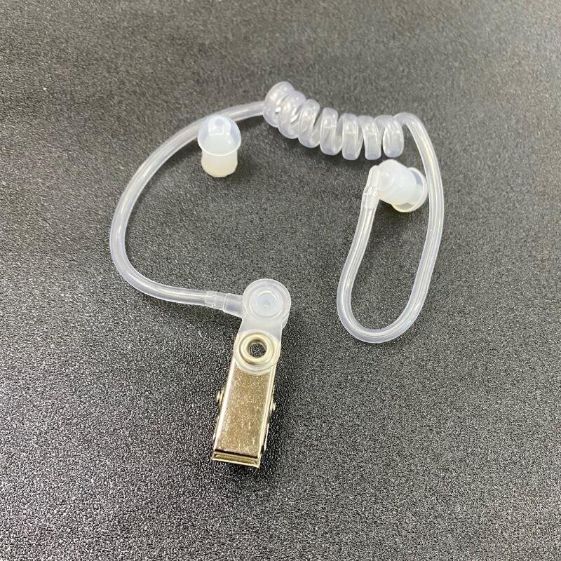 对讲机真空空气导管耳机配件 可拆卸白色单导管 无辐射环保