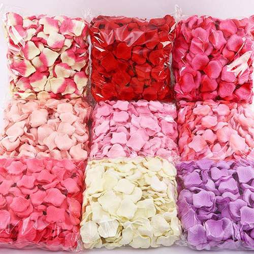 1斤装彷真玫瑰花瓣婚礼手撒花婚房装饰结婚布置假花婚庆花瓣地毯